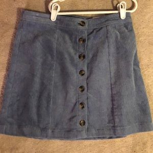blue Corduroy skirt